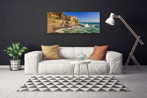 Obraz na plátne More hory príroda 125x50 cm