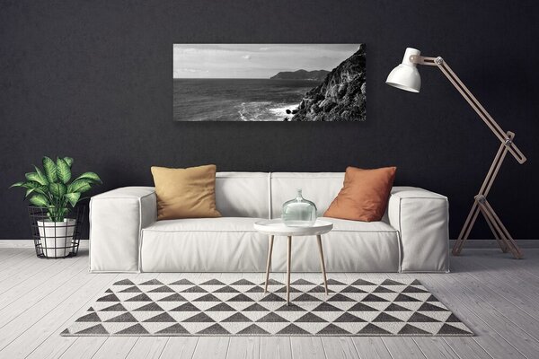 Obraz na plátne More hory príroda 125x50 cm