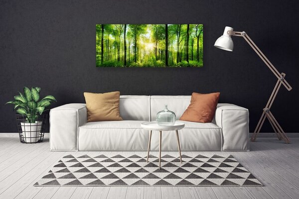 Obraz na plátne Les príroda 125x50 cm