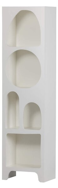 MUZZA Regál na dekorácie zacco 180 x 48 cm biely