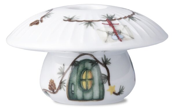 Porcelánový svietnik Mushroom Hammershøi Christmas 6 cm