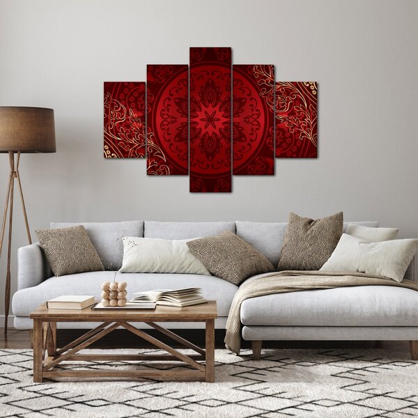 Obraz - Zlaté mandaly (150x105 cm)