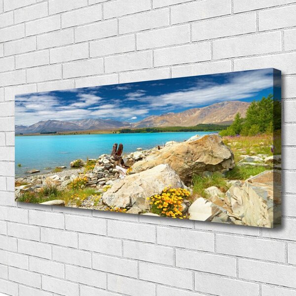 Obraz Canvas More skaly krajina 125x50 cm