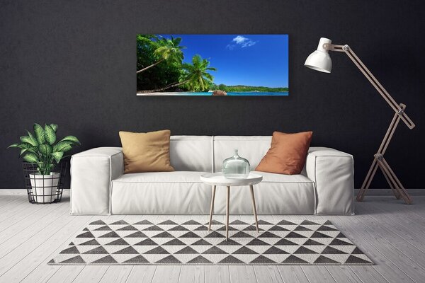 Obraz Canvas Palma stromy pláž krajina 125x50 cm