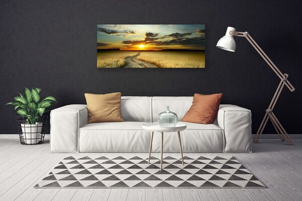 Obraz Canvas Cestička pole príroda 125x50 cm