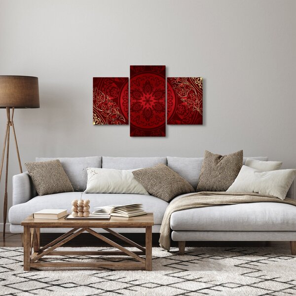Obraz - Zlaté mandaly (90x60 cm)
