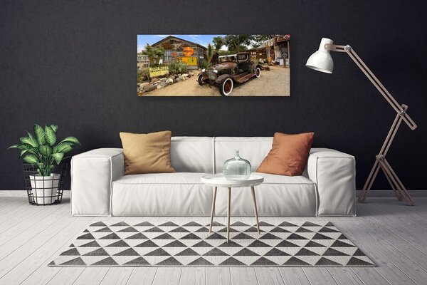 Obraz Canvas Staré auto architektúra 125x50 cm