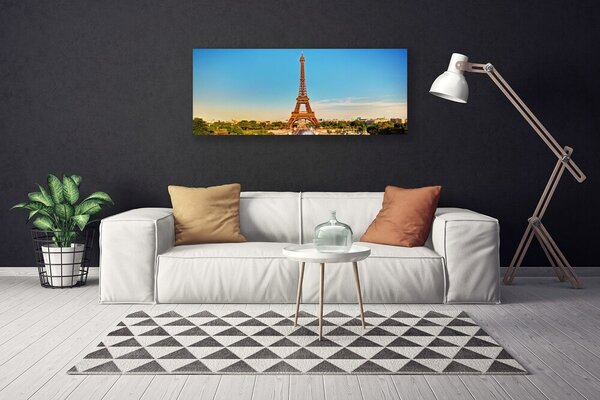 Obraz Canvas Eiffelová veža paríž 125x50 cm