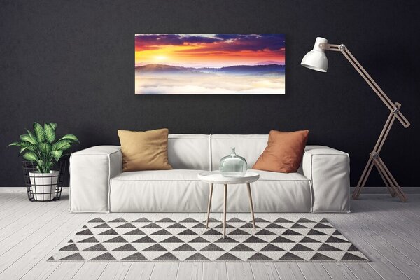 Obraz Canvas Hora slnko krajina 125x50 cm