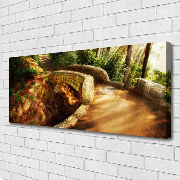 Obraz Canvas Most stromy architektúra 125x50 cm