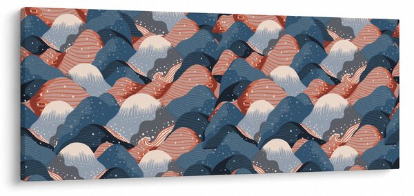 Obraz - Vlny a kopce (120x50 cm)