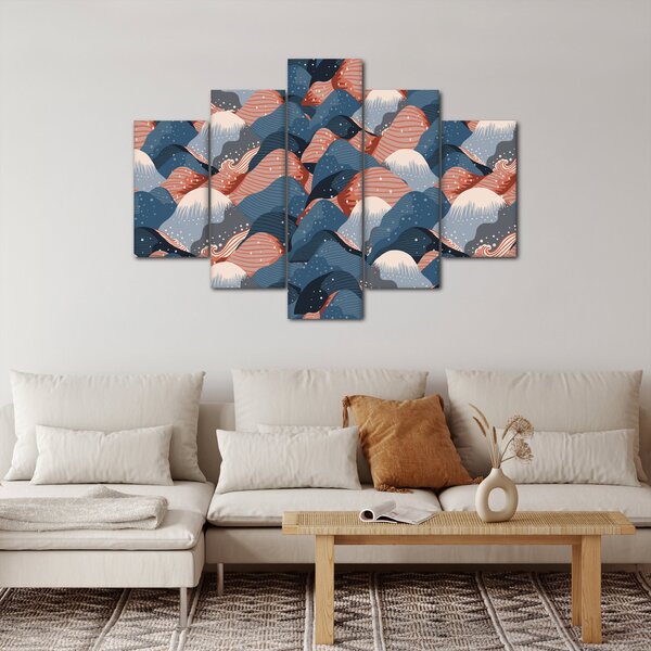 Obraz - Vlny a kopce (150x105 cm)