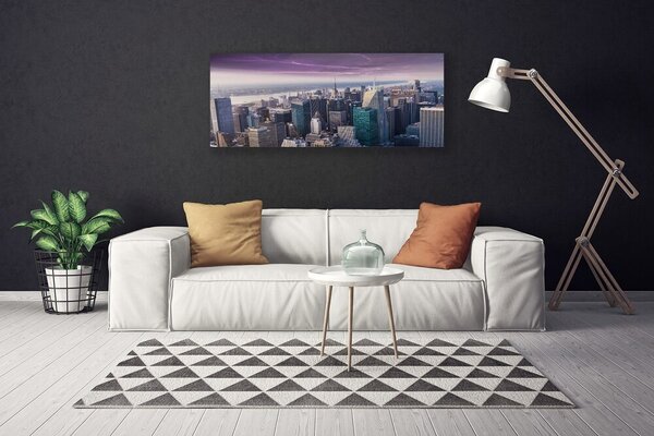 Obraz Canvas Mesto mrakodrapy domy 125x50 cm
