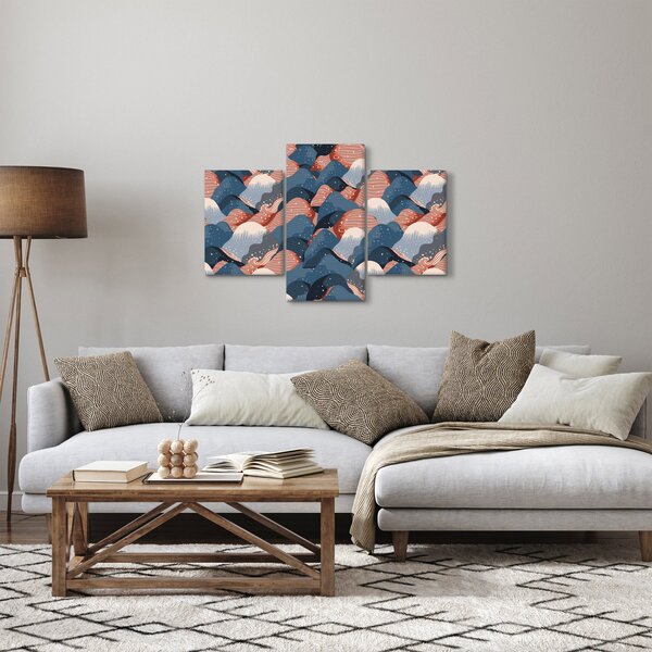 Obraz - Vlny a kopce (90x60 cm)