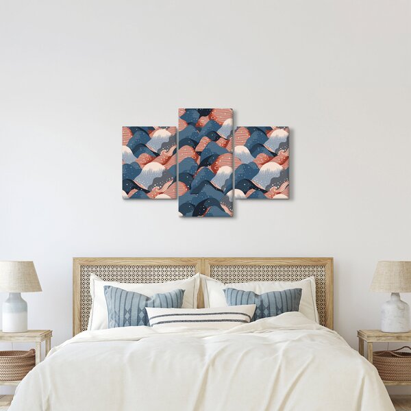 Obraz - Vlny a kopce (90x60 cm)