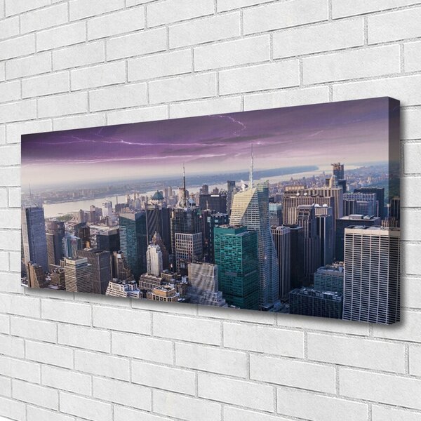 Obraz Canvas Mesto mrakodrapy domy 125x50 cm