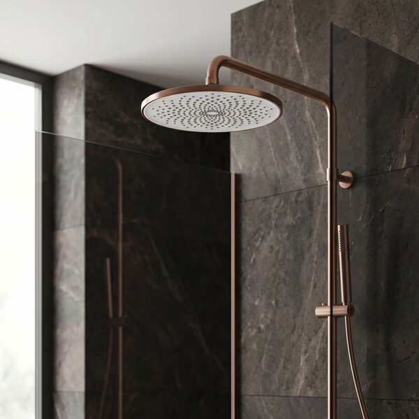 Okrúhla dažďová sprcha REA JS-021BRG Brush Copper