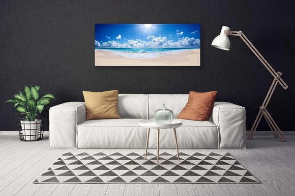 Obraz Canvas Pláž more slnko krajina 125x50 cm