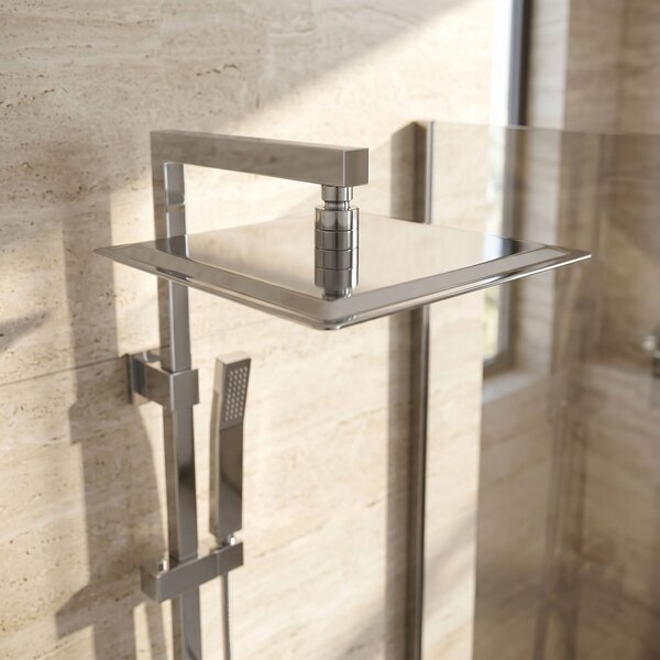 Štvorcová hlavová sprcha REA JS-P015 25cm Chrome