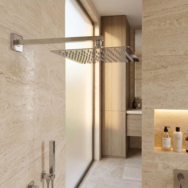 Sprchové rameno štvorcové REA JS-9022 40cm Chrome
