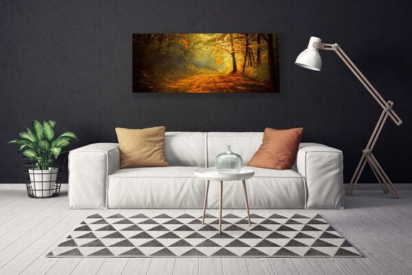 Obraz Canvas Les cestička stromy príroda 125x50 cm