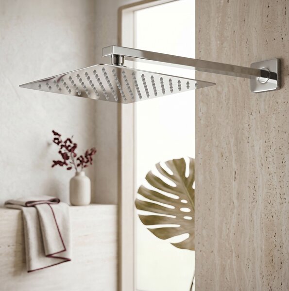 Sprchové rameno štvorcové REA JS-9022 40cm Chrome