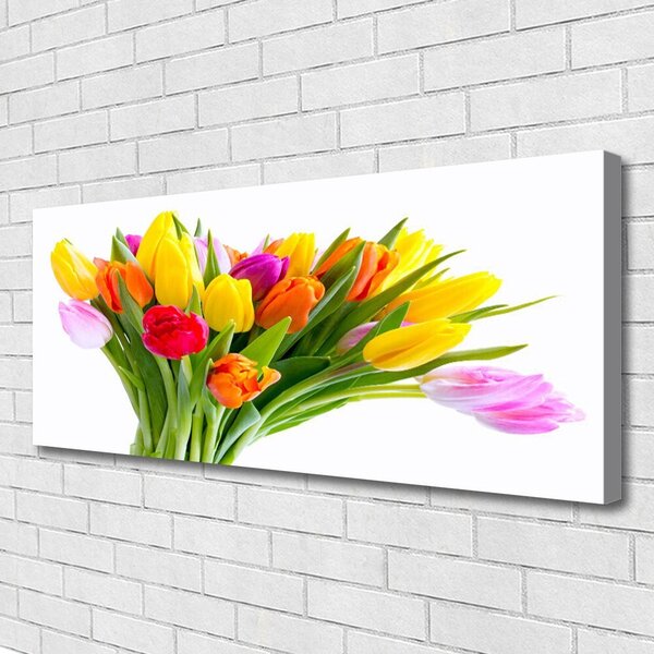 Obraz Canvas Tulipány kvety rastlina 125x50 cm