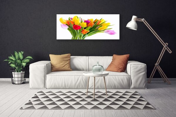 Obraz Canvas Tulipány kvety rastlina 125x50 cm