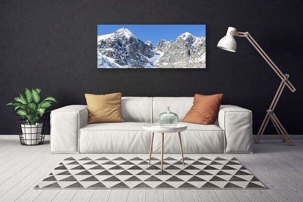 Obraz Canvas Hora sneh príroda 125x50 cm