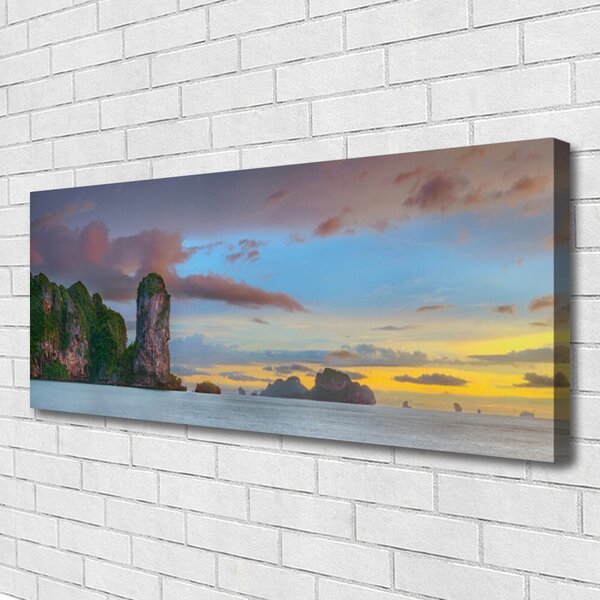 Obraz Canvas More hory príroda 125x50 cm
