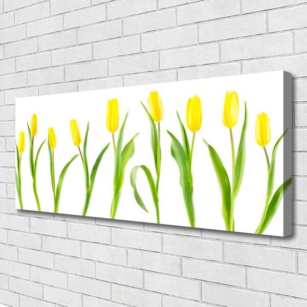 Obraz Canvas Žlté tulipány kvety 125x50 cm
