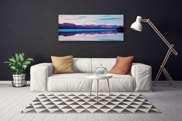 Obraz Canvas Hory jazero príroda 125x50 cm