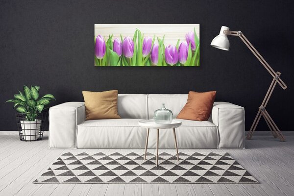 Obraz Canvas Tulipány kvety príroda 125x50 cm