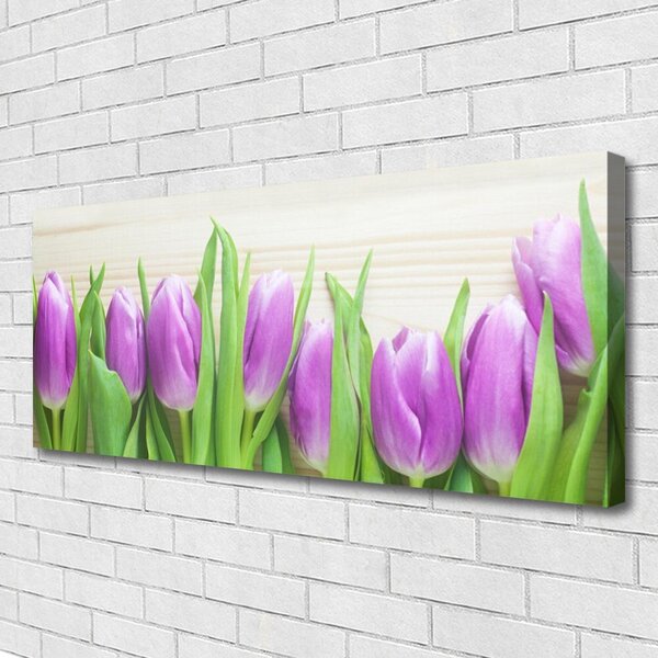 Obraz Canvas Tulipány kvety príroda 125x50 cm
