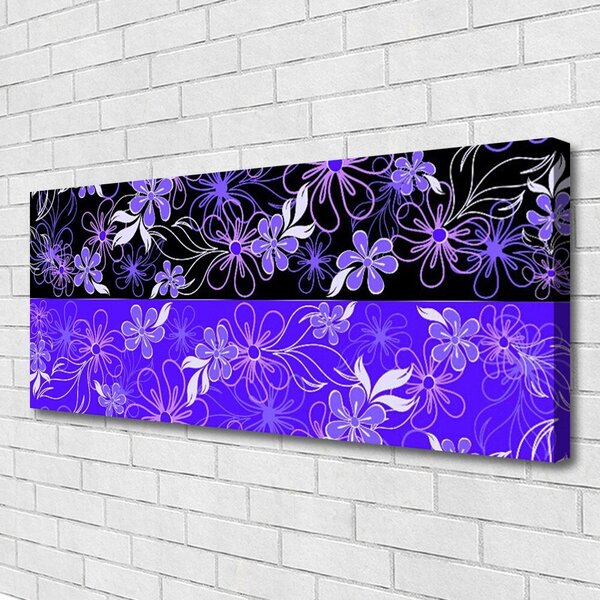 Obraz Canvas Abstrakcia vzory kvety art 125x50 cm