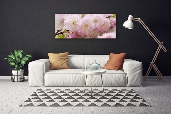Obraz Canvas Vetvy kvety plátky príroda 125x50 cm