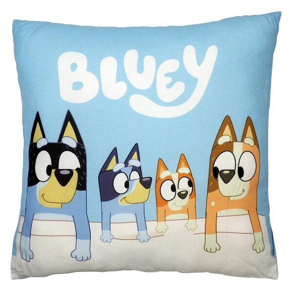 Jerry Fabrics Detský vankúšik s potlačou - Bluey - rodina | 40 x 40 cm