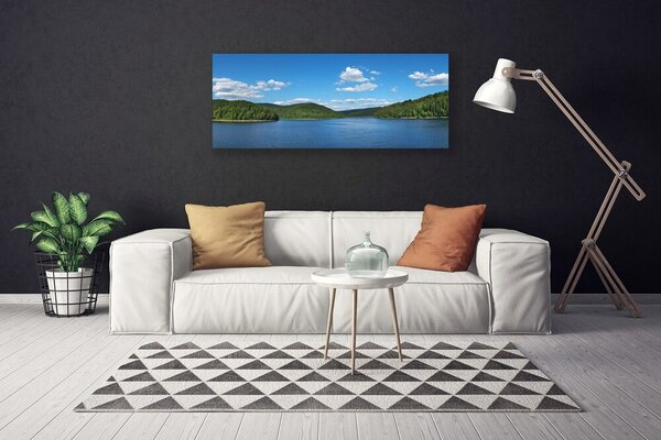 Obraz Canvas Jazero les príroda 125x50 cm