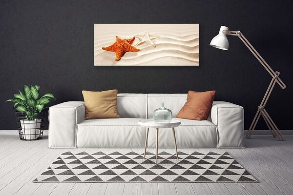 Obraz Canvas Hviezdice na piesku pláž 125x50 cm