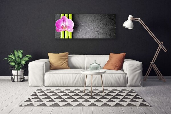 Obraz Canvas Bambus kvet orchidea 125x50 cm