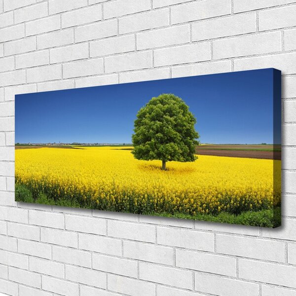 Obraz Canvas Lúka strom príroda pole 125x50 cm
