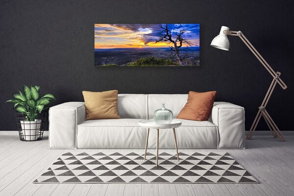Obraz Canvas Strom zápas slnko 125x50 cm