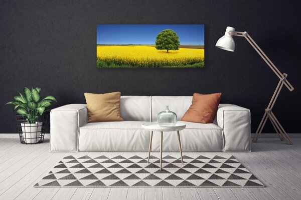 Obraz Canvas Lúka strom príroda pole 125x50 cm