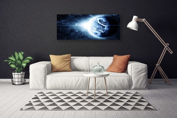 Obraz Canvas Krajina vesmír planéta 125x50 cm