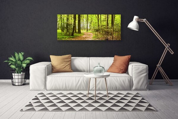 Obraz na plátne Les príroda 125x50 cm