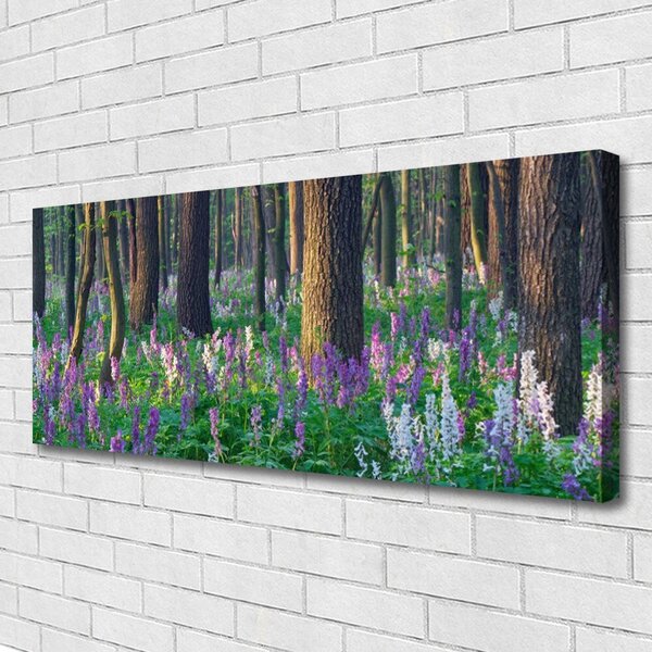 Obraz na plátne Les príroda 125x50 cm