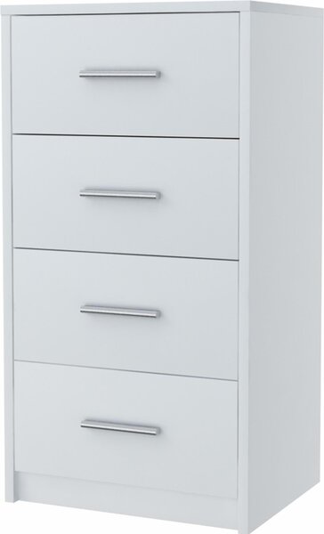 Komoda BODO 4S WHITE 40cm zásuvková polica
