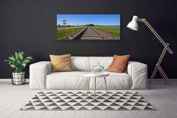 Obraz na plátne Koľaje architektúra 125x50 cm