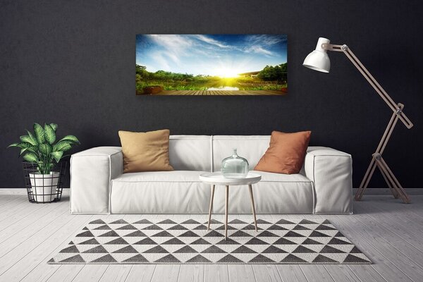 Obraz na plátne Jazero príroda 125x50 cm