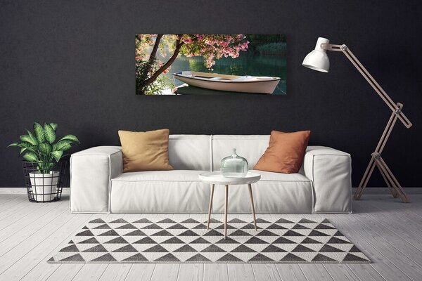 Obraz na plátne Loďka strom príroda 125x50 cm